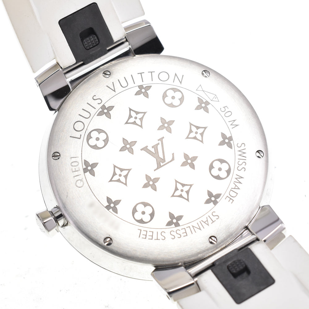 with paper LOUIS VUITTON Tanbur slim Q1E01 8P diamond white Dial Quartz Men's
 Watch E#147330