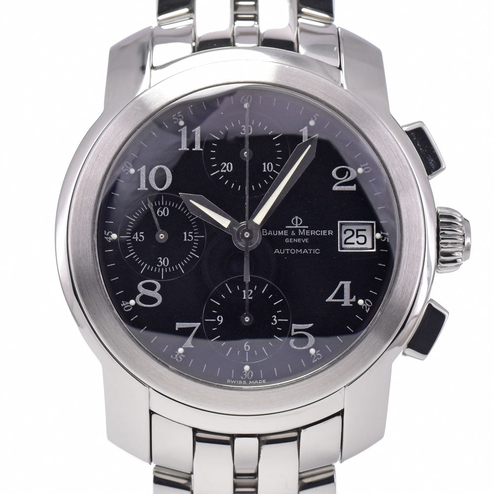 with paper Baume & Mercier Kay Platn MV045216 black Dial Automatic Men's
 Watch R#147331