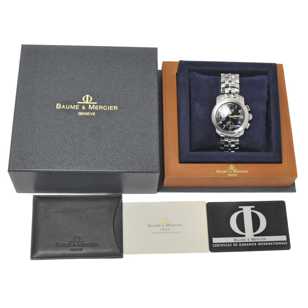 with paper Baume & Mercier Kay Platn MV045216 black Dial Automatic Men's
 Watch R#147331