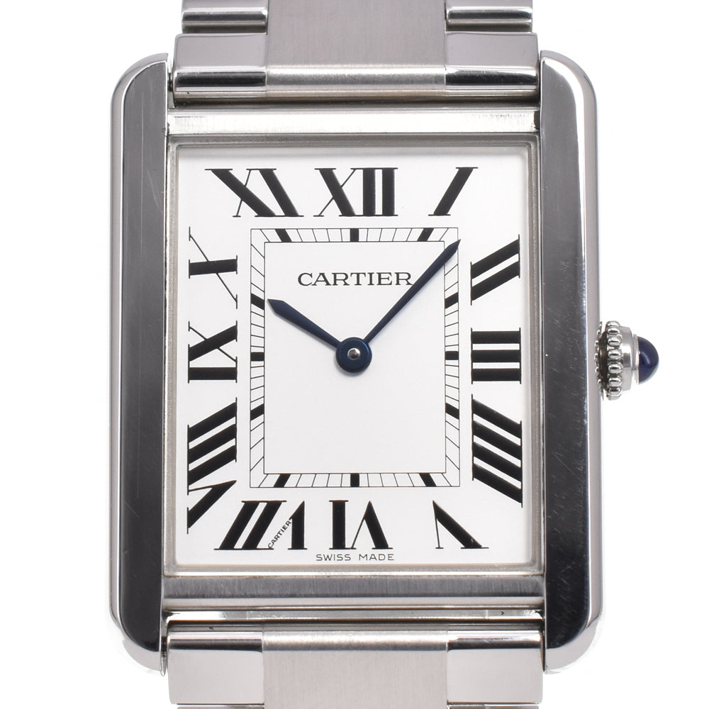 CARTIER Tank solo W5200014 Silver Dial Quartz Men's
 Watch G#147332