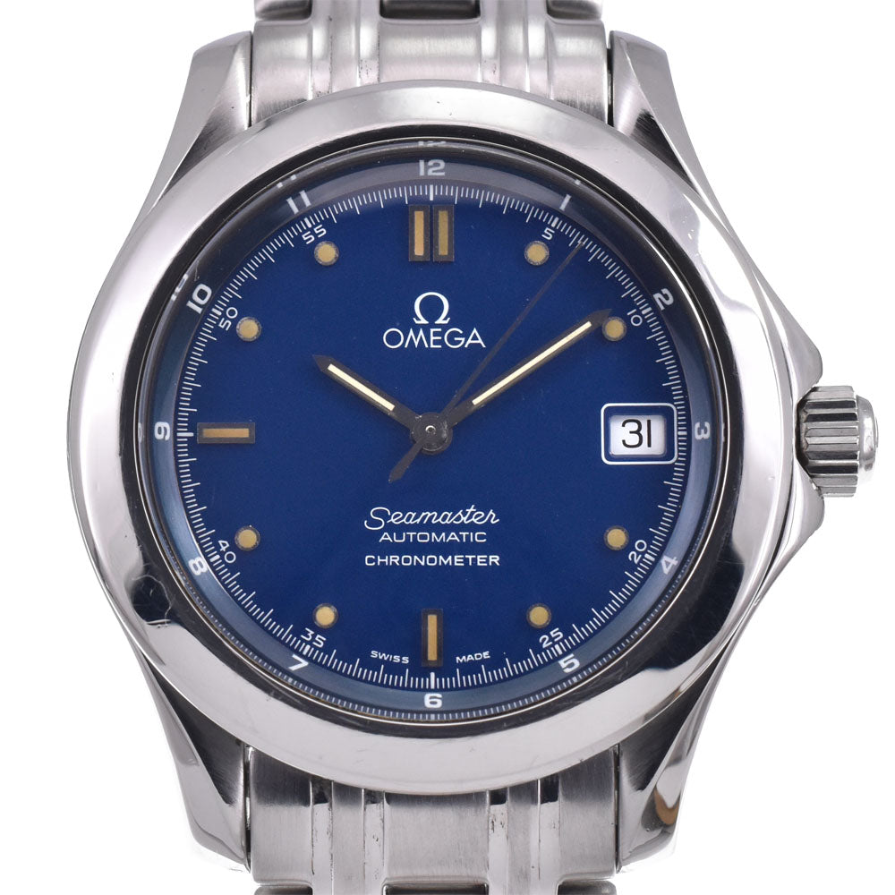 with paper OMEGA Seamaster 2501.80 Chronometer blue Dial Automatic Men's
 Watch M#147337