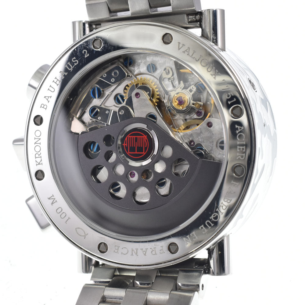 Alain Silberstein Chrono Bauhaus Valju 7751 Limited to 999 worldwide black Dial Automatic Men's
 Watch H#147345