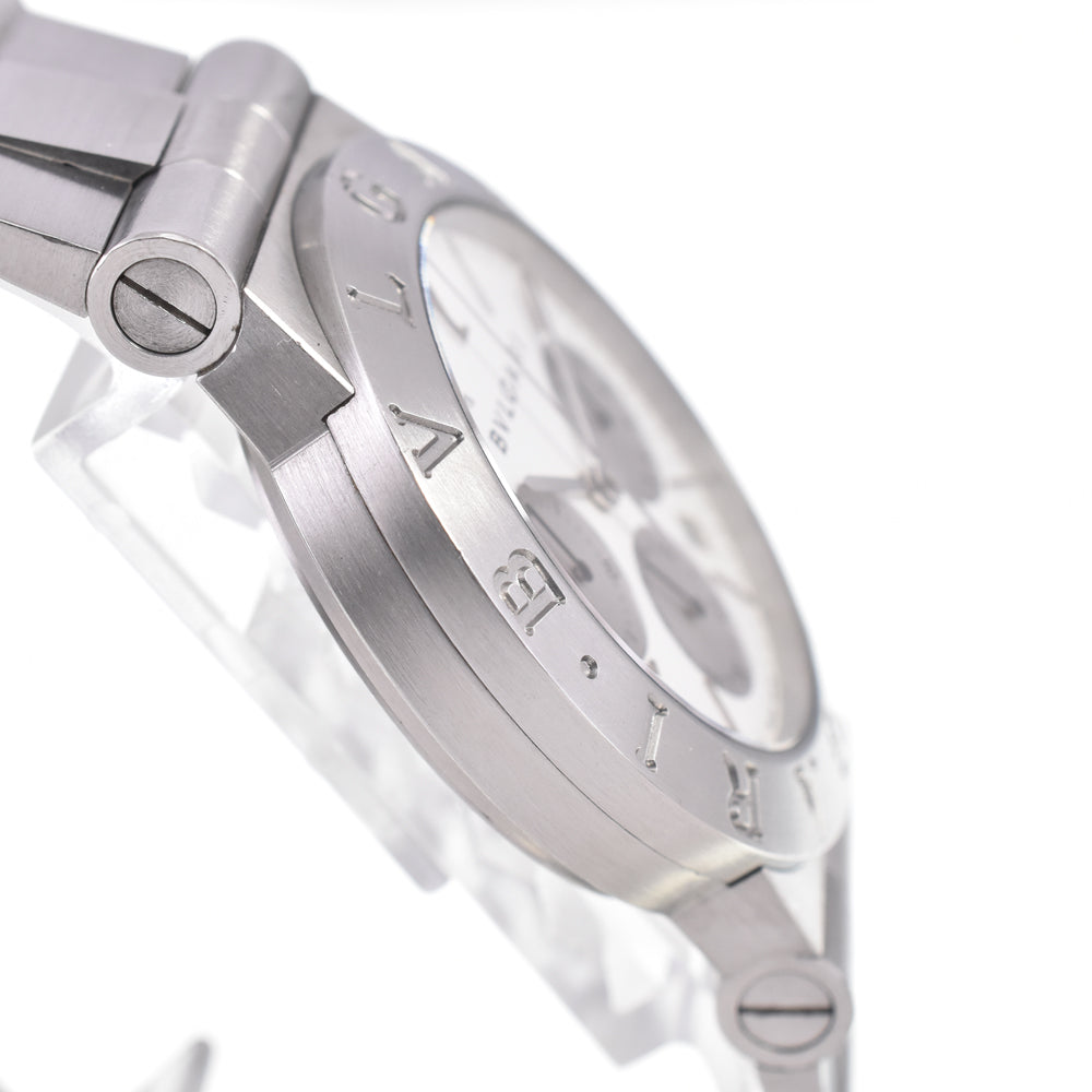 with paper BVLGARI Diagono Sports CH35S Chronograph white Dial Quartz Men's
 Watch D#147346