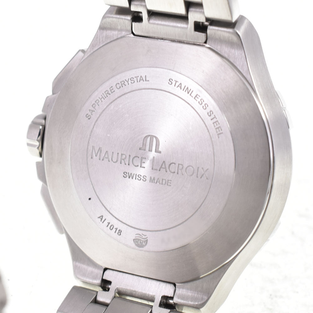 MAURICE LACROIX icon AI1018-SS002-330-1 Chronograph Date black Dial Quartz Men's
 Watch G#147350
