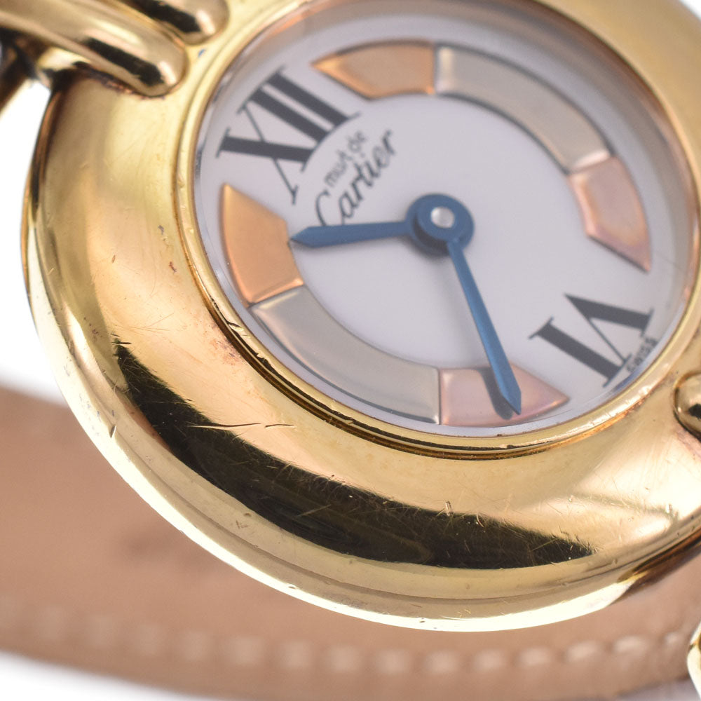 with paper CARTIER Must-Collize 590002 Trinity white Dial Quartz Ladies
 Watch K#147356