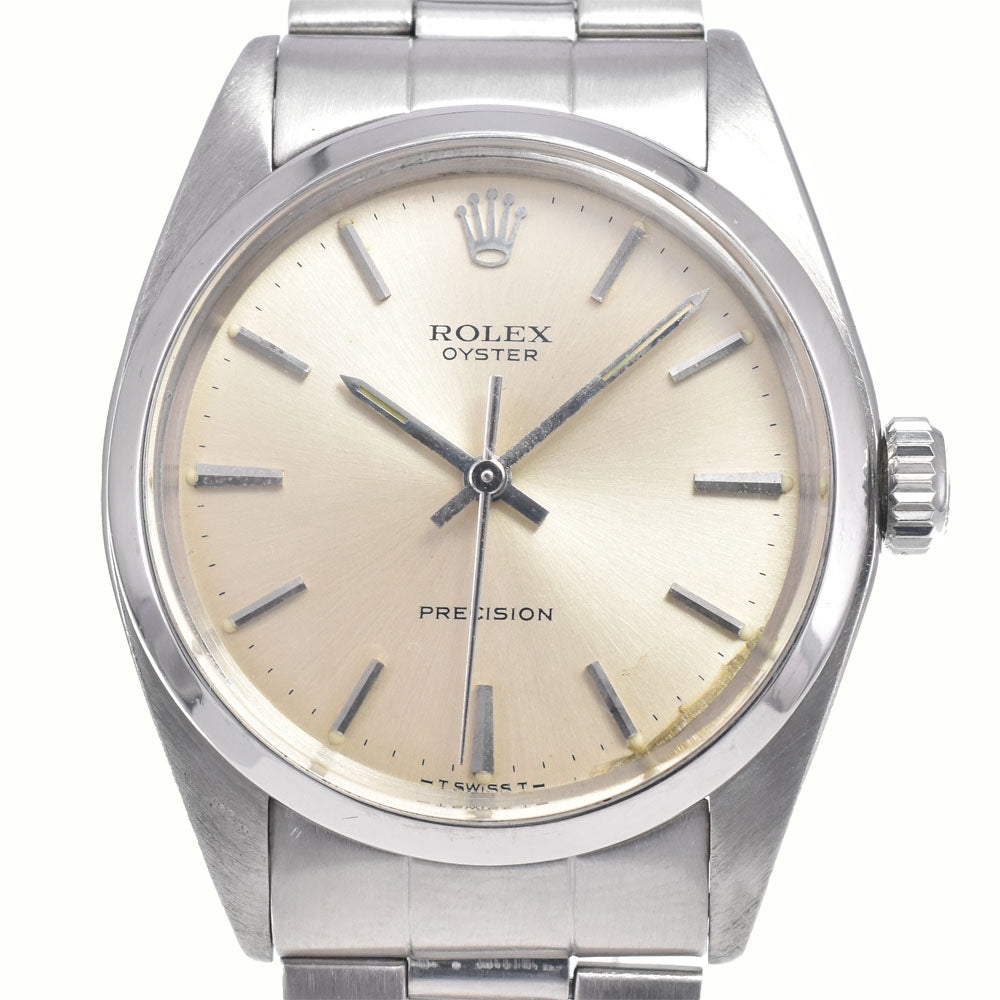 ROLEX Oyster Precision 6426 vintage Cal.1225 Silver Dial Hand Winding Men's
 Watch L#147358