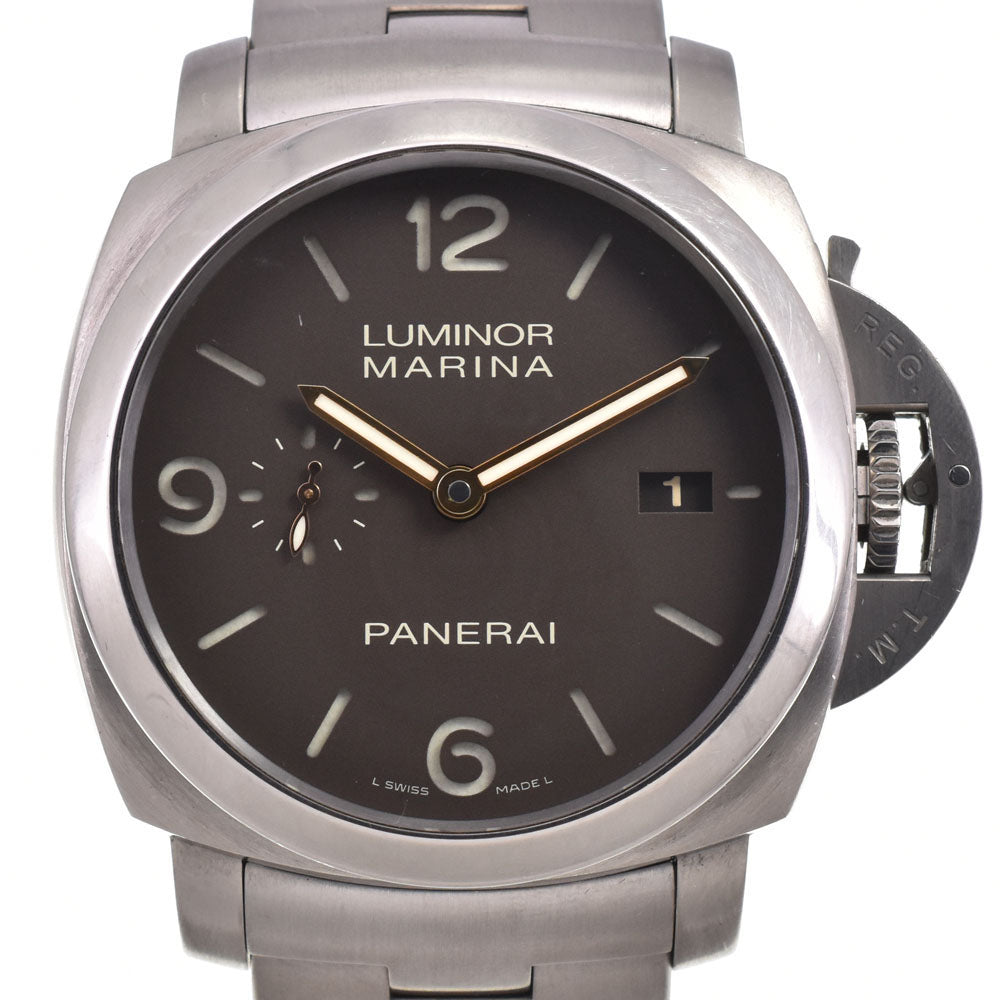 with paper PANERAI Luminor Marina PAM00352 Small second Brown Dial Automatic Men's
 Watch G#147366