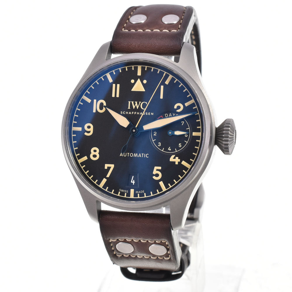 with paper IWC SCHAFFHAUSEN Big Pilot Heritage IW501004 Power reserve black Dial Automatic Men's
 Watch C#147368