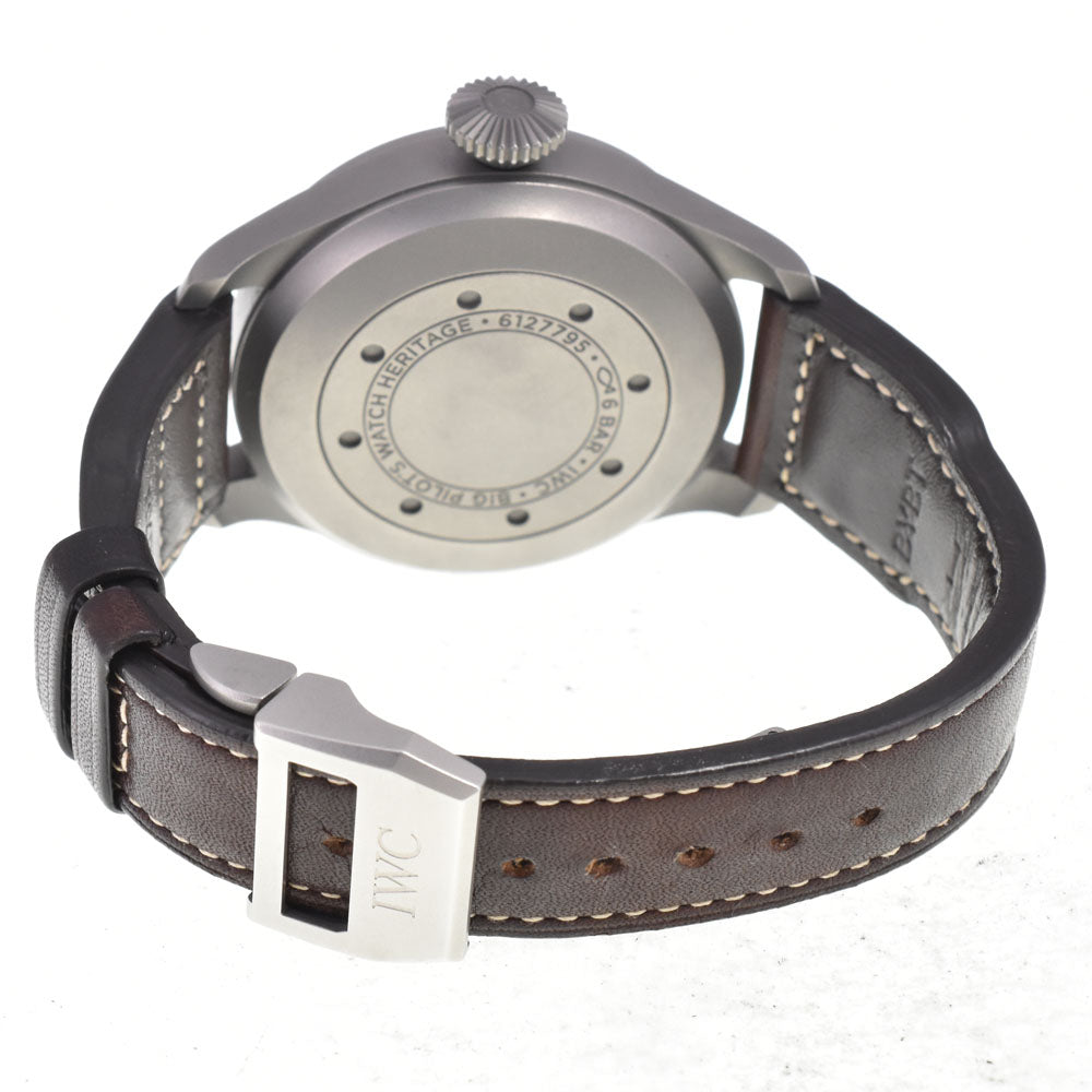 with paper IWC SCHAFFHAUSEN Big Pilot Heritage IW501004 Power reserve black Dial Automatic Men's
 Watch C#147368