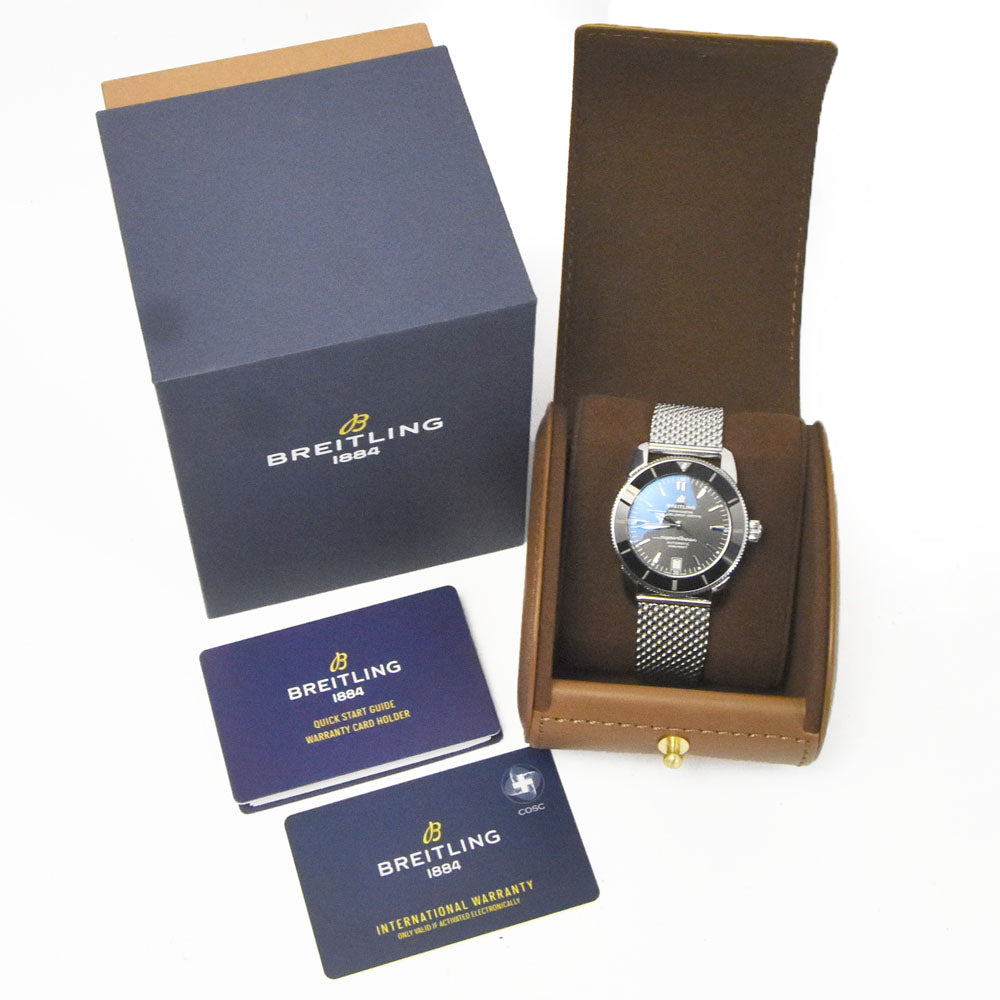with paper BREITLING Super Ocean Heritage II AB2010 black Dial Automatic Men's
 Watch G#147369