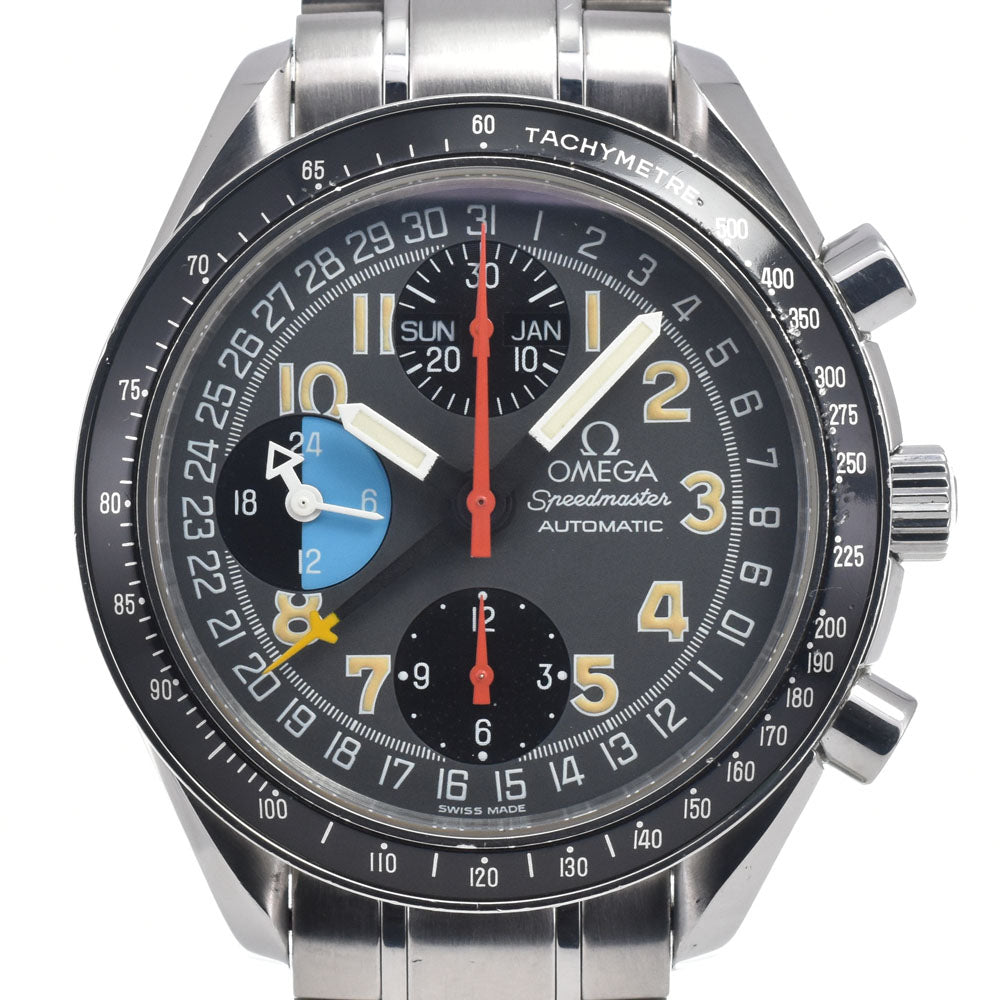 with paper OMEGA Speedmaster Mark 40 AM/PM 3820.53.22 gray Dial Automatic Men's
 Watch I#147370
