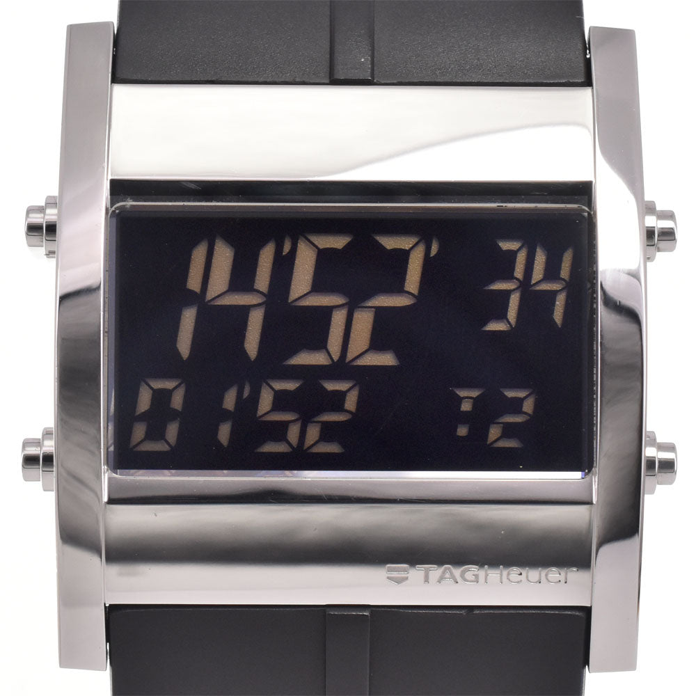 with paper TAG HEUER Micro timer CS111C.FT6003 Digital Black / LCD Dial Quartz Men's
 Watch H#147374
