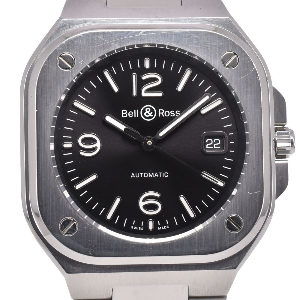with paper Bell＆Ross BR05 Black Steel BR05A-BL-ST/SST Date black Dial Automatic Men's
 Watch H#147379