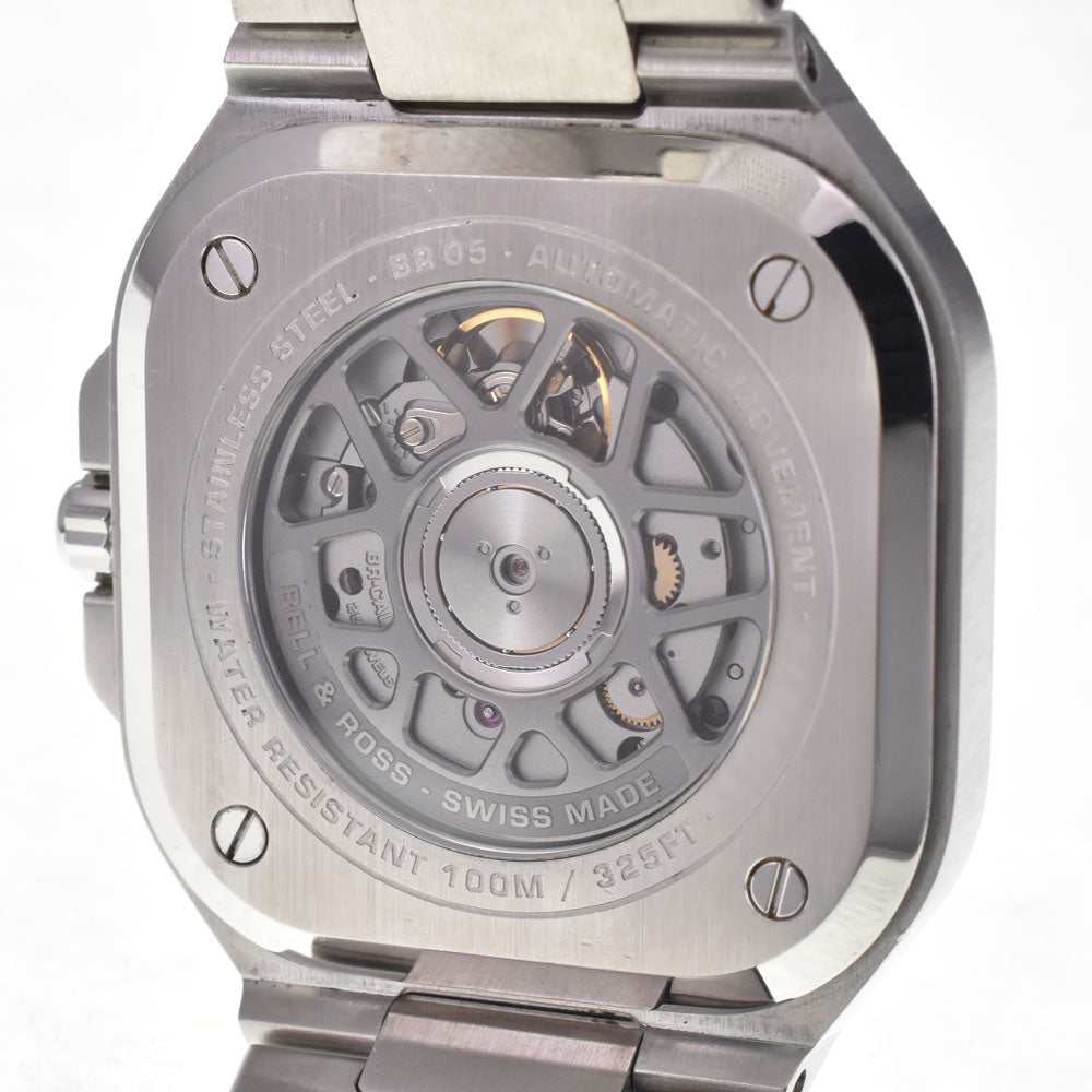 with paper Bell＆Ross BR05 Black Steel BR05A-BL-ST/SST Date black Dial Automatic Men's
 Watch H#147379