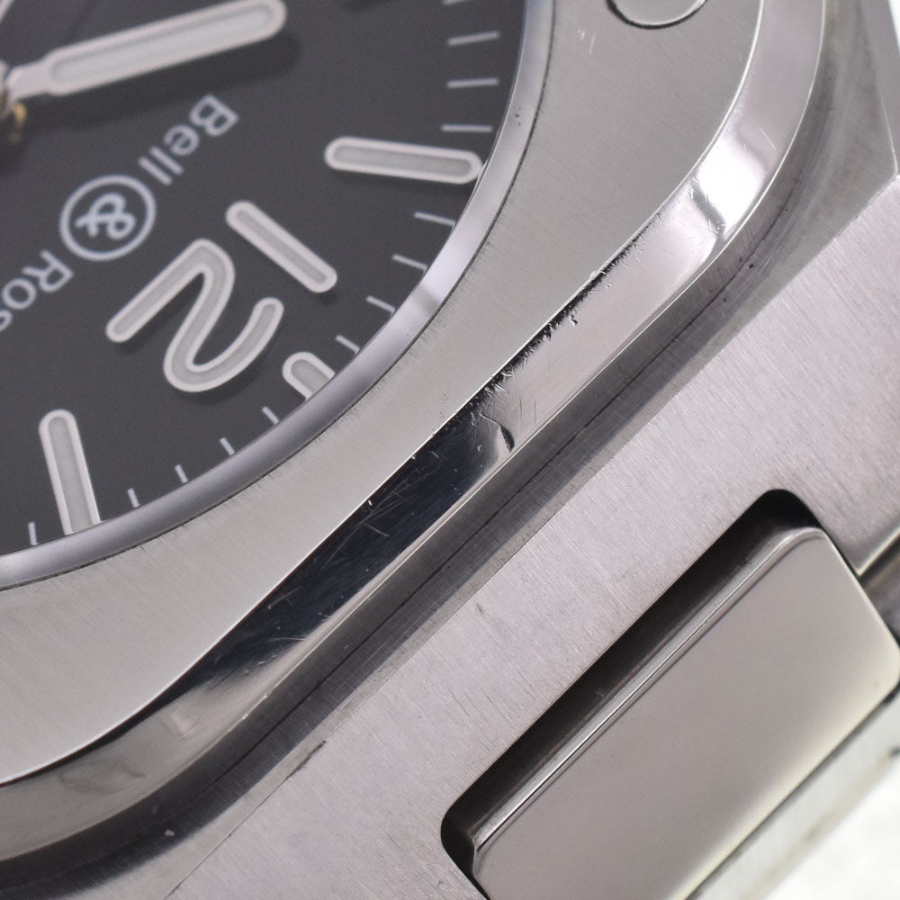 with paper Bell＆Ross BR05 Black Steel BR05A-BL-ST/SST Date black Dial Automatic Men's
 Watch H#147379