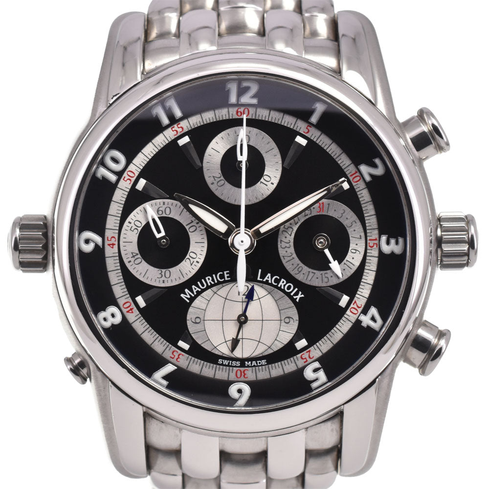 with paper MAURICE LACROIX Masterpiece MP6398 see-through back black Dial Automatic Men's
 Watch I#147383