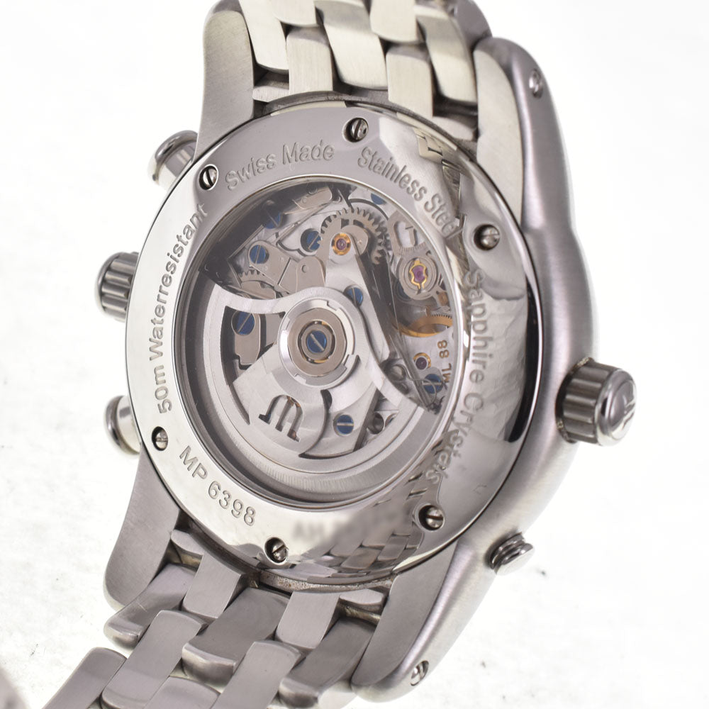 with paper MAURICE LACROIX Masterpiece MP6398 see-through back black Dial Automatic Men's
 Watch I#147383