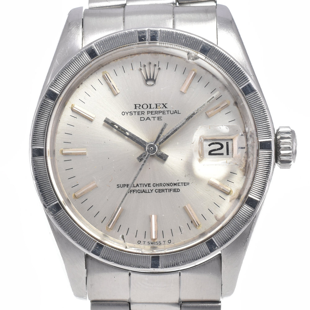 ROLEX Oyster perpetual date 1501 vintage Cal.1570 Sigma Dial Silver Dial Automatic Men's
 Watch I#147387