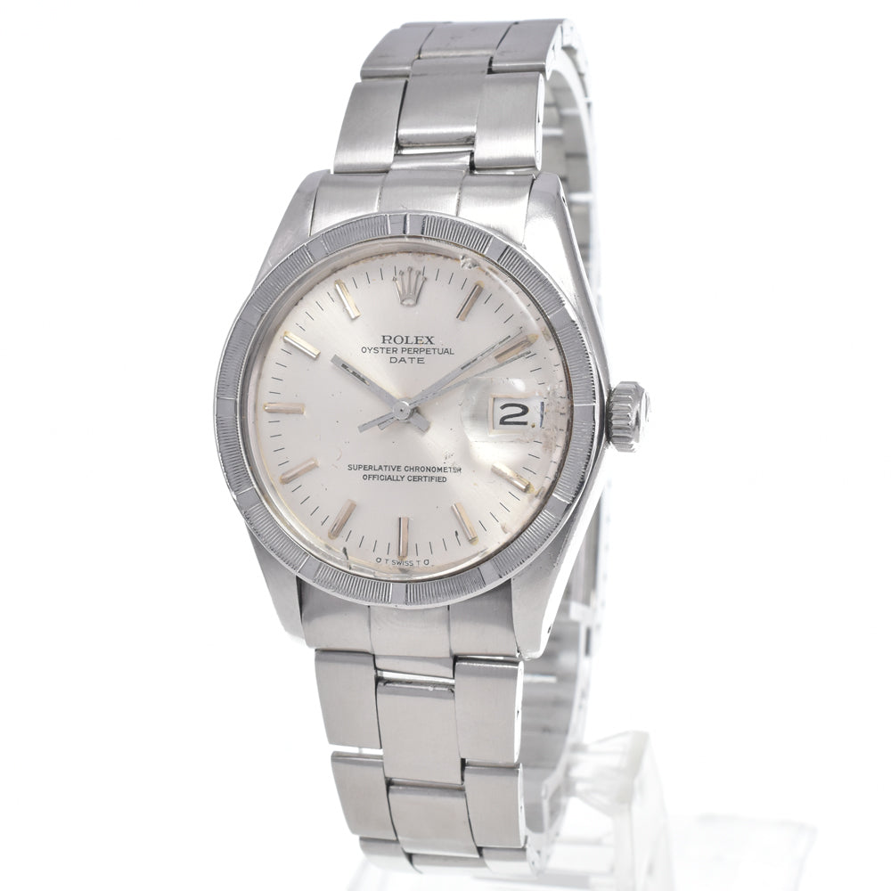 ROLEX Oyster perpetual date 1501 vintage Cal.1570 Sigma Dial Silver Dial Automatic Men's
 Watch I#147387