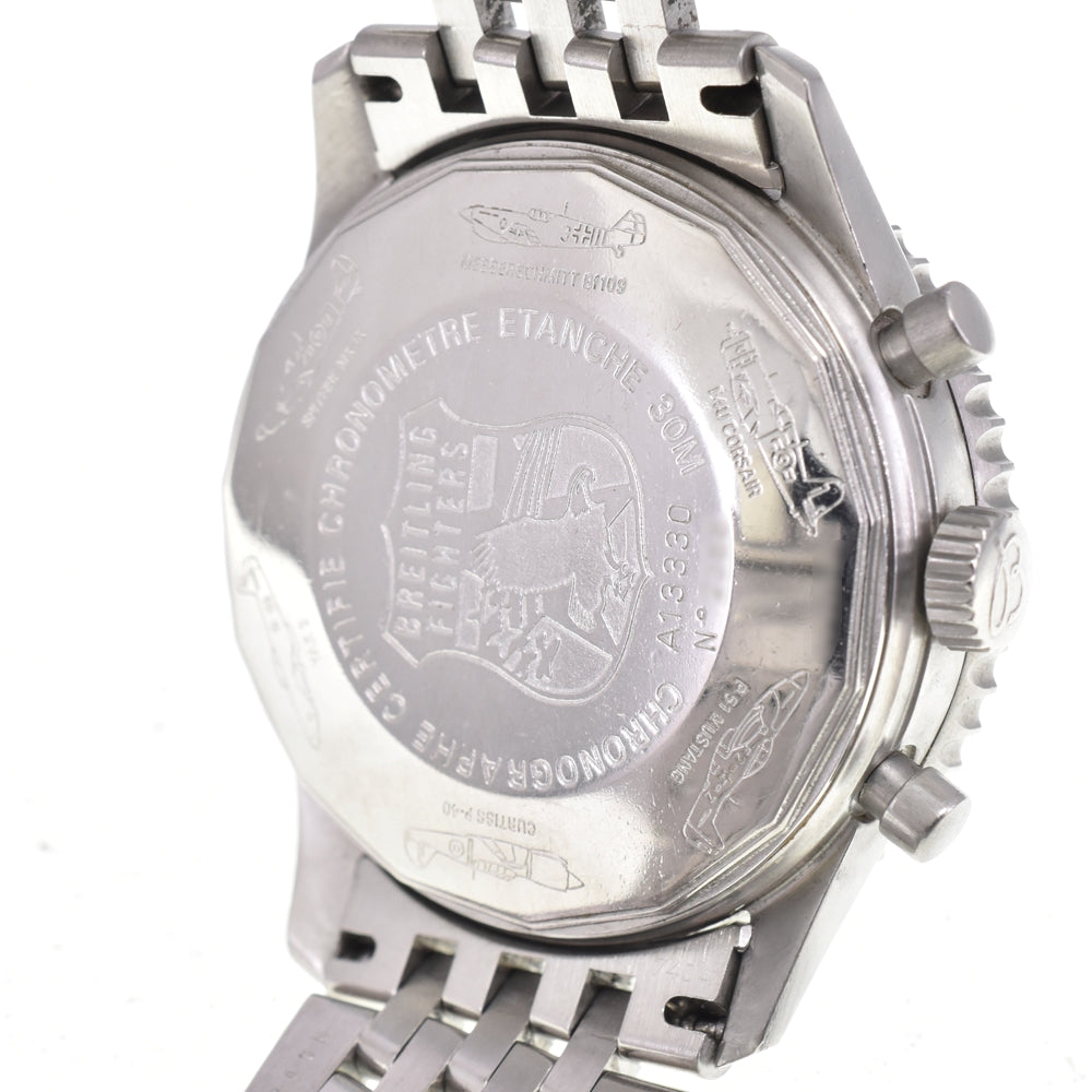 BREITLING Navitimer Fighters A13330 Chronograph Silver Dial Automatic Men's
 Watch D#147389