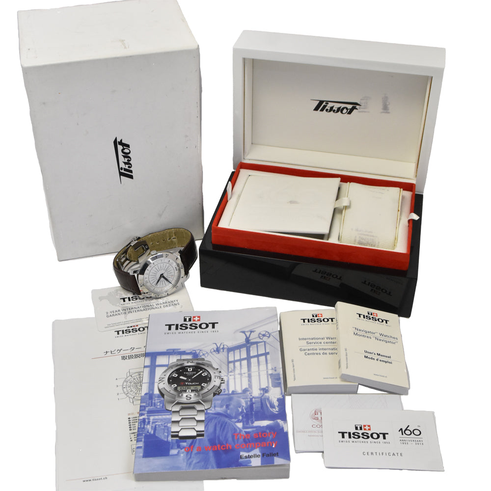 with paper TISSOT Heritage Worldtimer T078.641.16.037.00 160th Anniversary Model Silver Dial Automatic Men's
 Watch G#147399