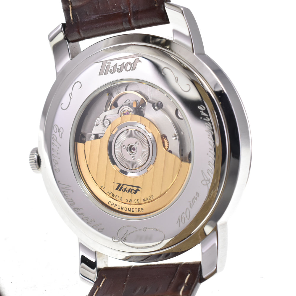with paper TISSOT Heritage Worldtimer T078.641.16.037.00 160th Anniversary Model Silver Dial Automatic Men's
 Watch G#147399