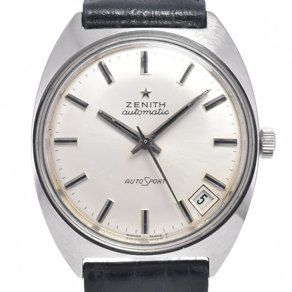 ZENITH autosport 28800 vintage Cal.2562 Silver Dial Automatic Men's
 Watch I#147401