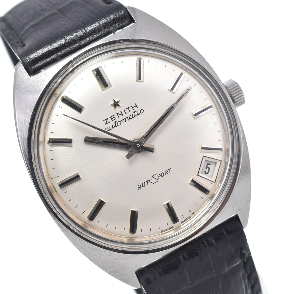 ZENITH autosport 28800 vintage Cal.2562 Silver Dial Automatic Men's
 Watch I#147401