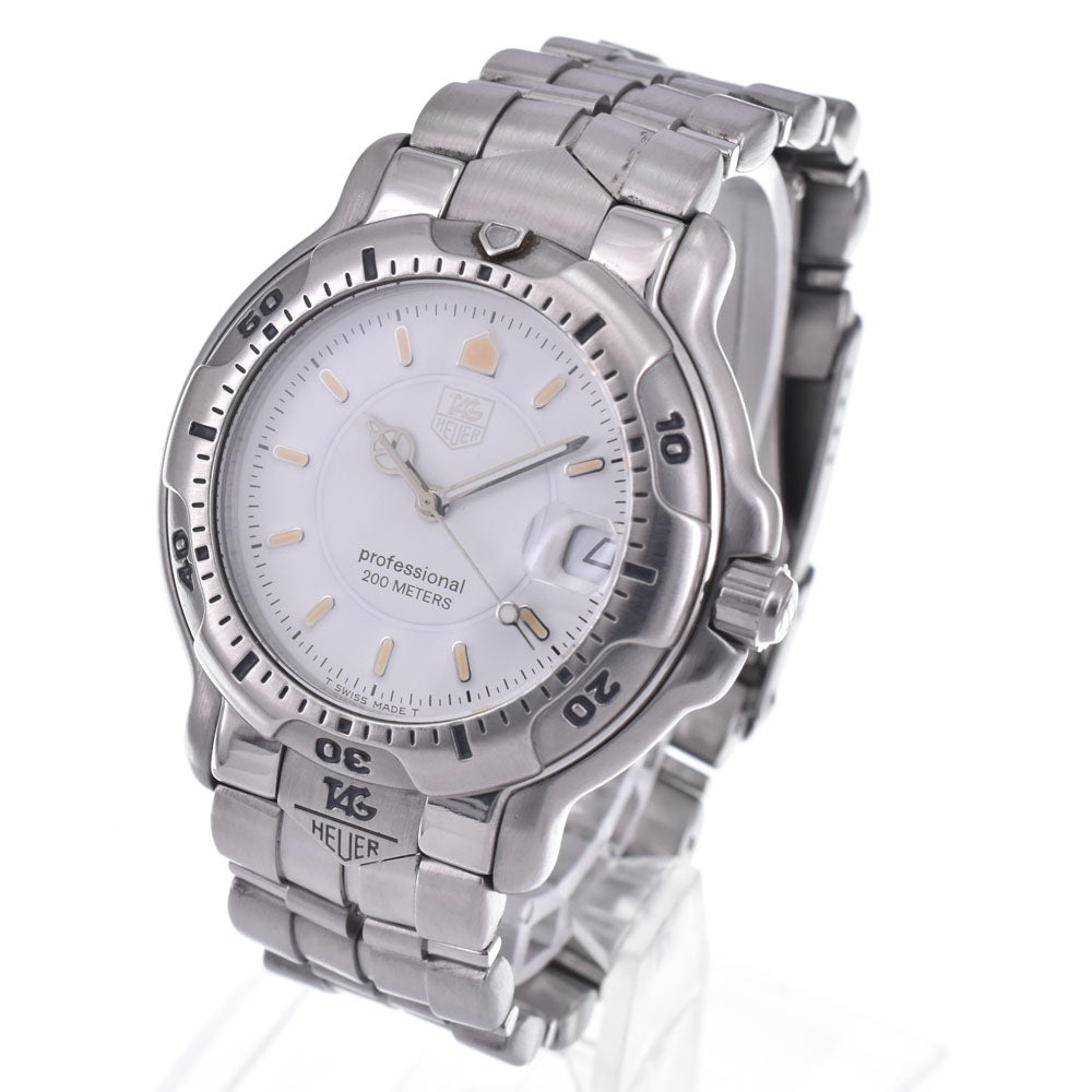 TAG HEUER 6000 Series Professional WH1111 white Dial Quartz Men's
 Watch K#147402