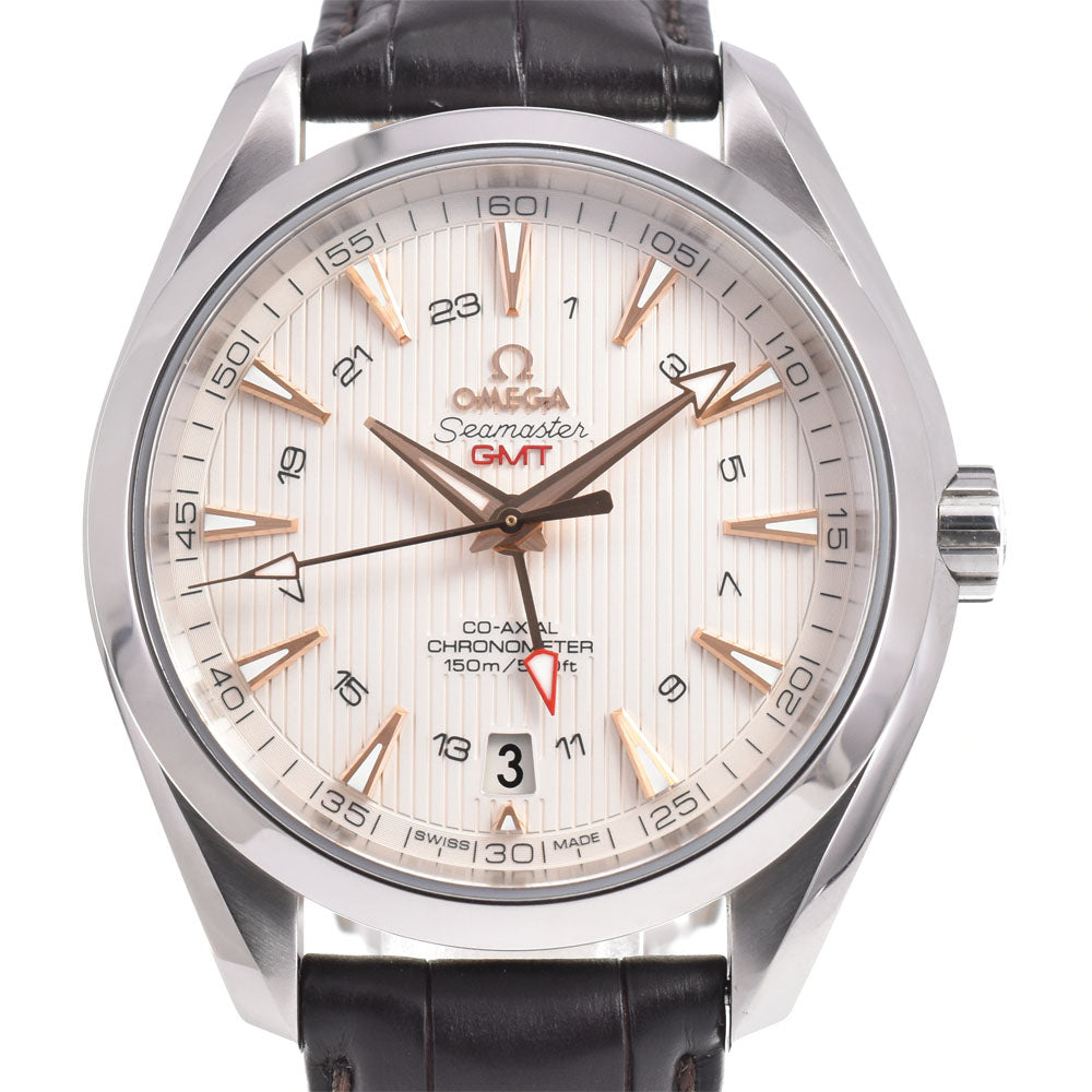 with paper OMEGA Seamaster Aqua Terra 231.13.43.22.02.004 Co-Axial GMT Silver Dial Automatic Men's
 Watch G#147403
