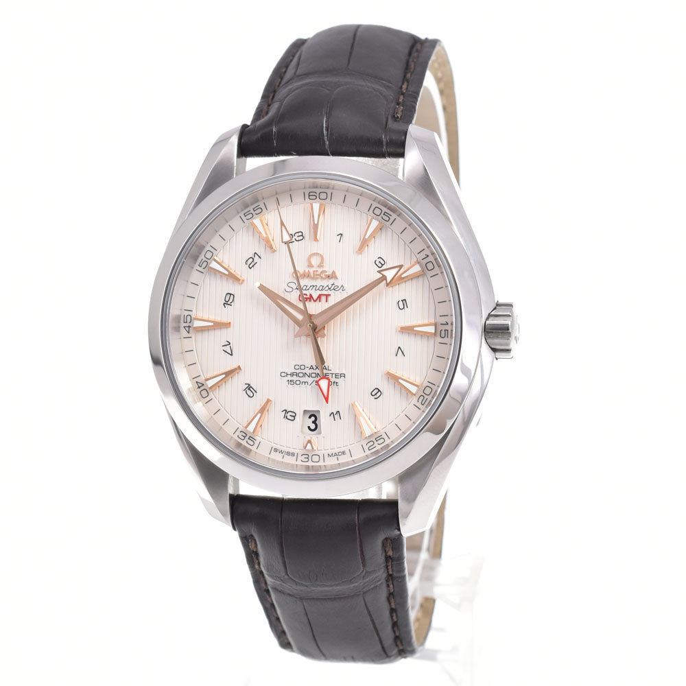 with paper OMEGA Seamaster Aqua Terra 231.13.43.22.02.004 Co-Axial GMT Silver Dial Automatic Men's
 Watch G#147403