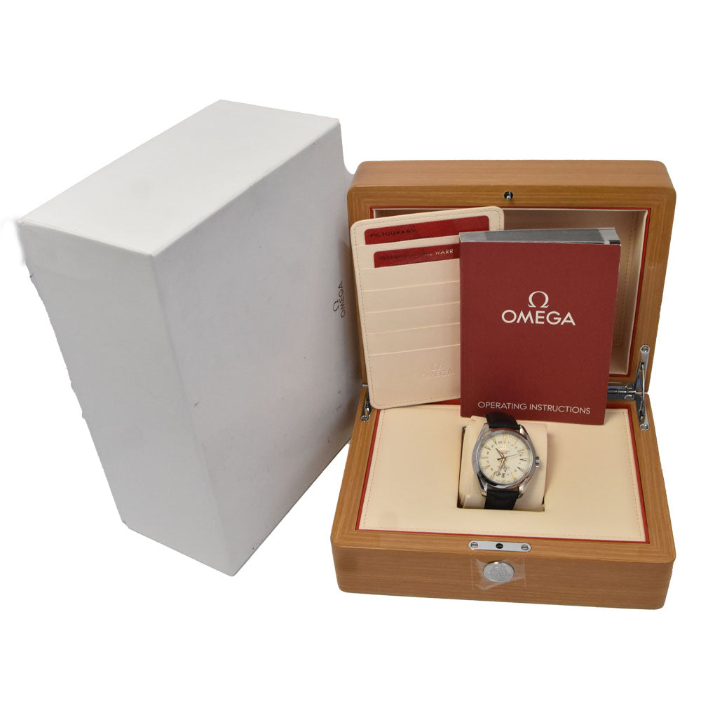 with paper OMEGA Seamaster Aqua Terra 231.13.43.22.02.004 Co-Axial GMT Silver Dial Automatic Men's
 Watch G#147403