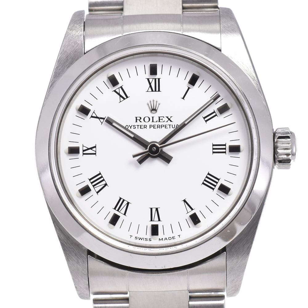ROLEX Oyster perpetual 77080 Cal.2230 white Dial Automatic Boy's
 Watch E#147404