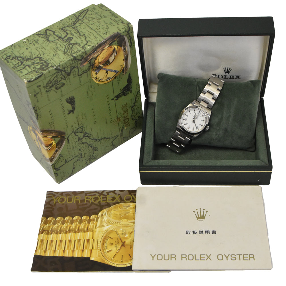 ROLEX Oyster perpetual 77080 Cal.2230 white Dial Automatic Boy's
 Watch E#147404