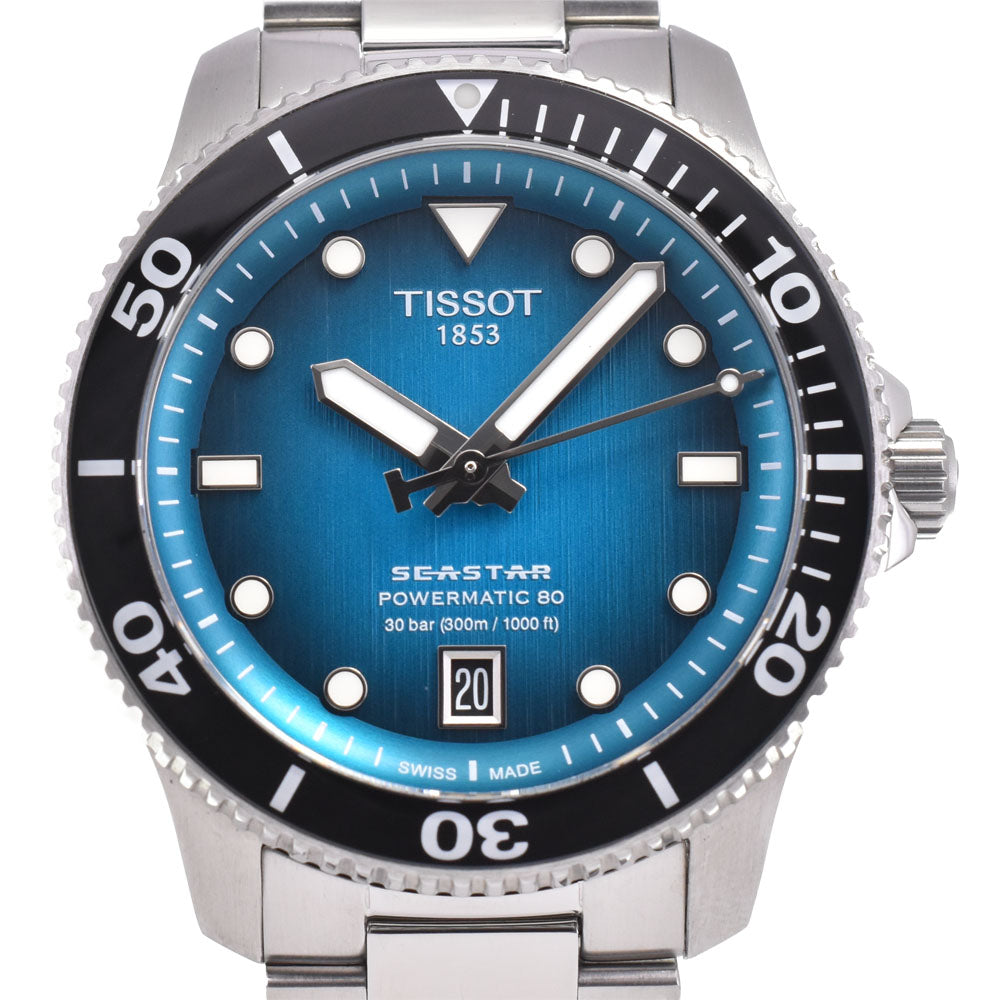 TISSOT Sea star 1000 T120.807.11.091.00 Date Turquoise Gradient Dial Automatic Men's
 Watch D#147405