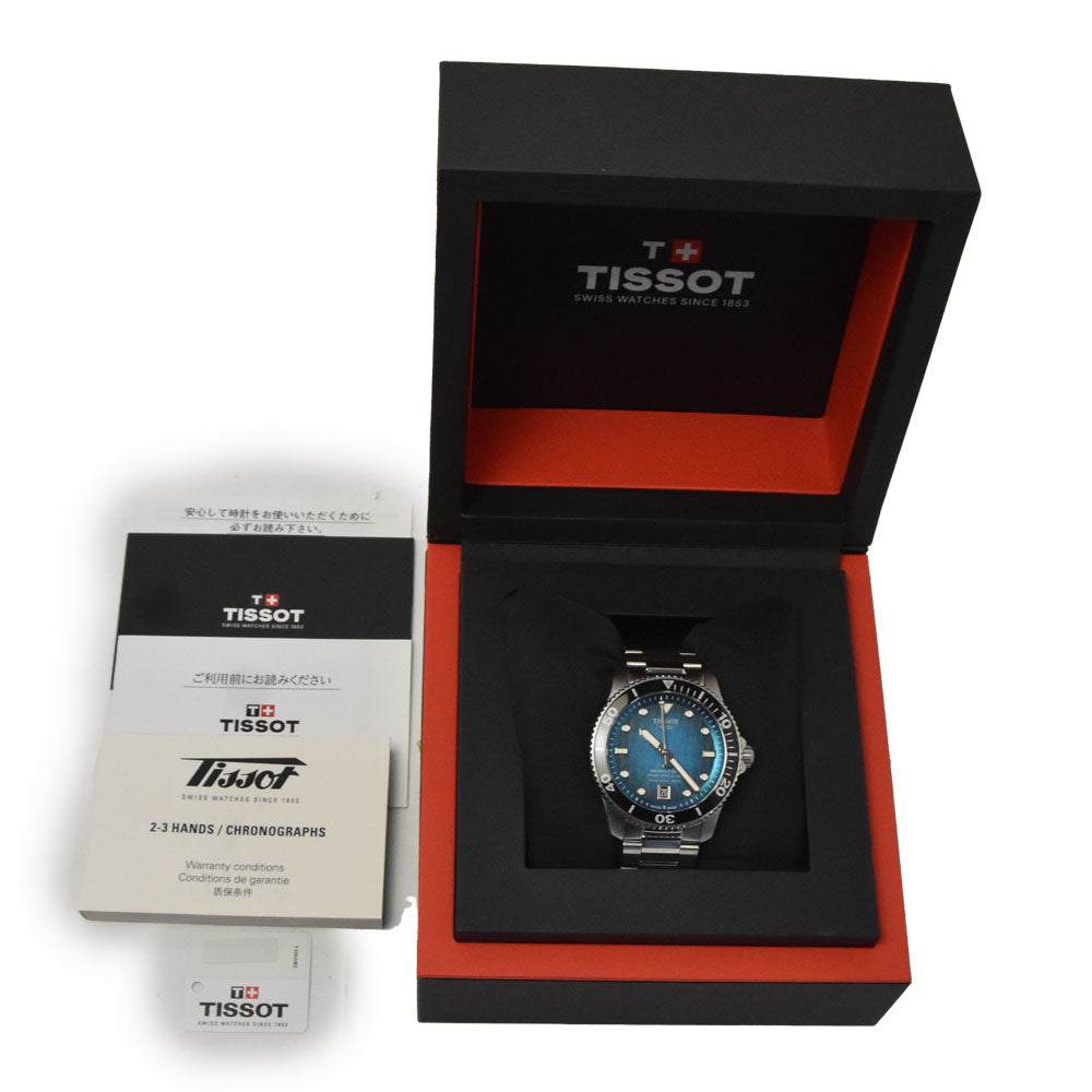TISSOT Sea star 1000 T120.807.11.091.00 Date Turquoise Gradient Dial Automatic Men's
 Watch D#147405
