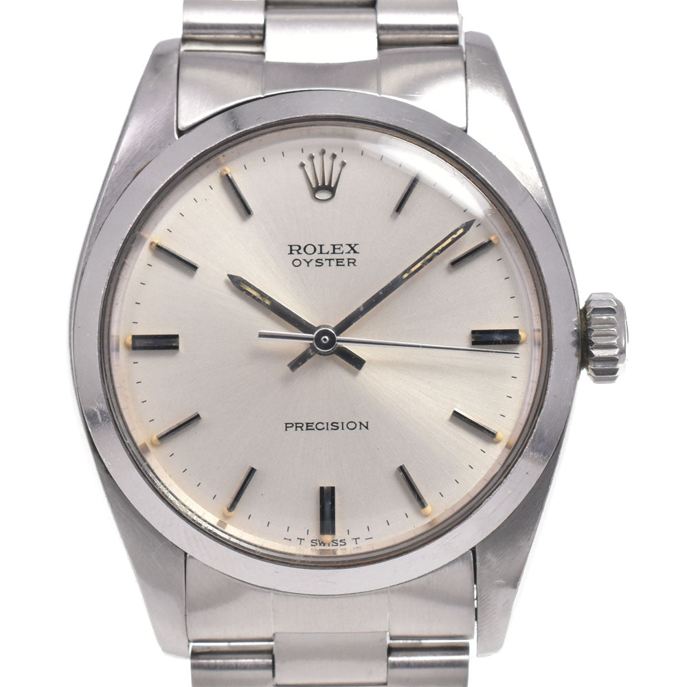 ROLEX Oyster Precision 6426 vintage Cal.1225 Silver Dial Hand Winding Men's
 Watch J#147406