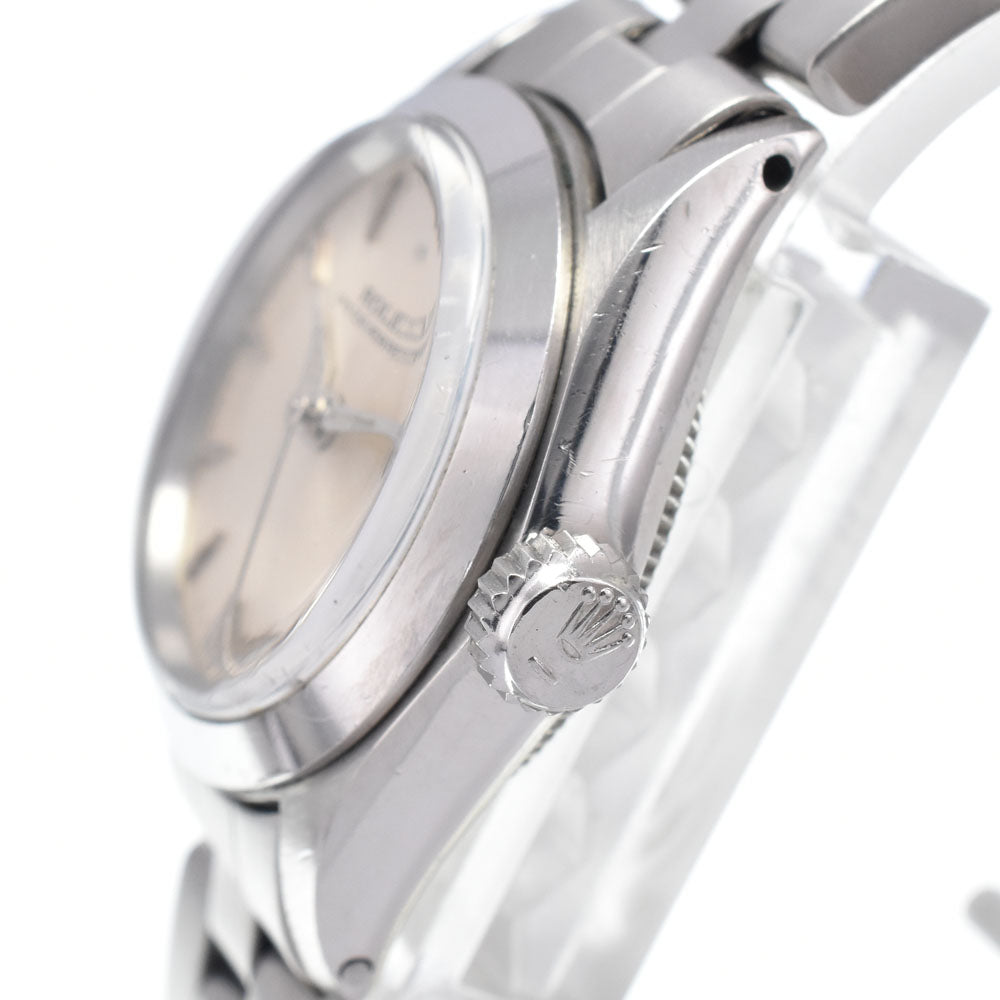 ROLEX Oyster perpetual 6618 vintage Cal.1161 Silver Dial Automatic Ladies
 Watch H#147407