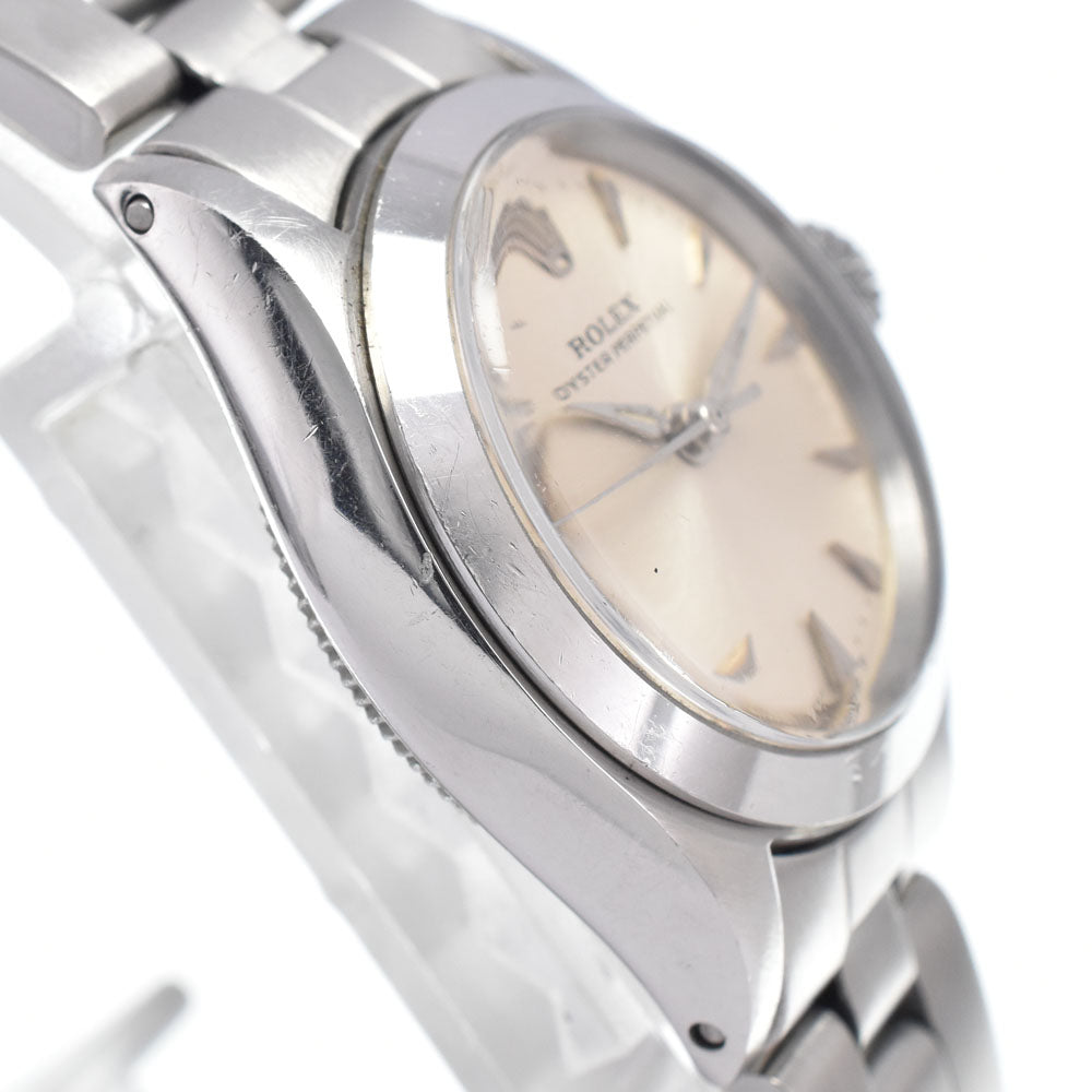ROLEX Oyster perpetual 6618 vintage Cal.1161 Silver Dial Automatic Ladies
 Watch H#147407