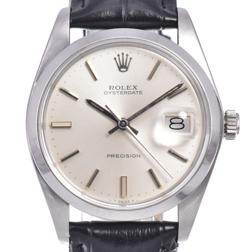ROLEX Oyster Date Precision 6694 vintage Cal.1225 Silver Dial Hand Winding Men's
 Watch C#147408