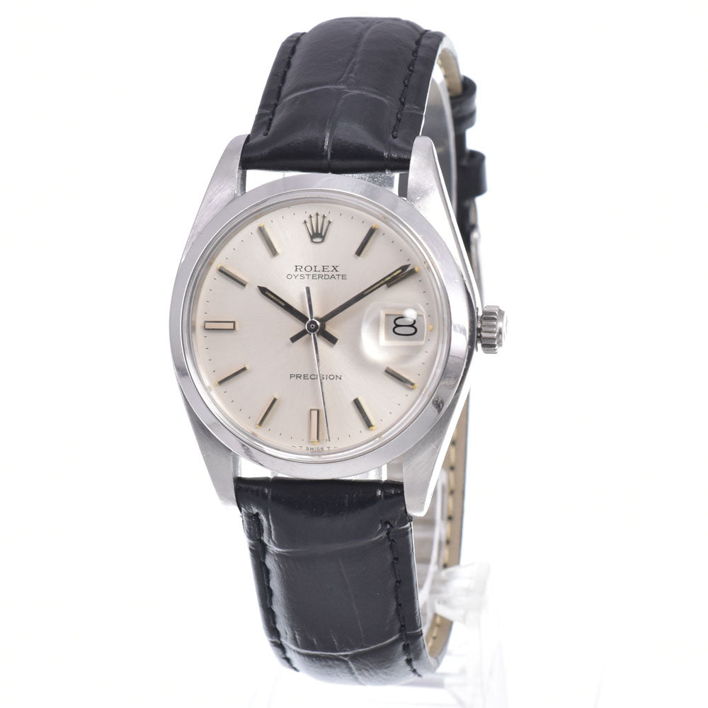 ROLEX Oyster Date Precision 6694 vintage Cal.1225 Silver Dial Hand Winding Men's
 Watch C#147408