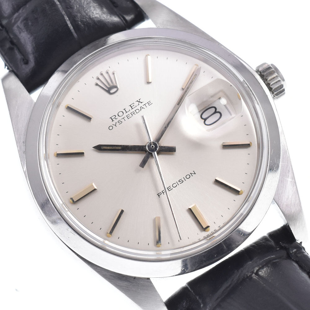 ROLEX Oyster Date Precision 6694 vintage Cal.1225 Silver Dial Hand Winding Men's
 Watch C#147408