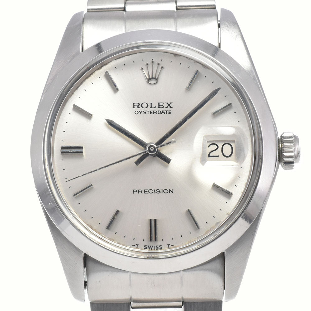 ROLEX Oyster Date Precision 6694 vintage Cal.1225 Silver Dial Hand Winding Men's
 Watch J#147409