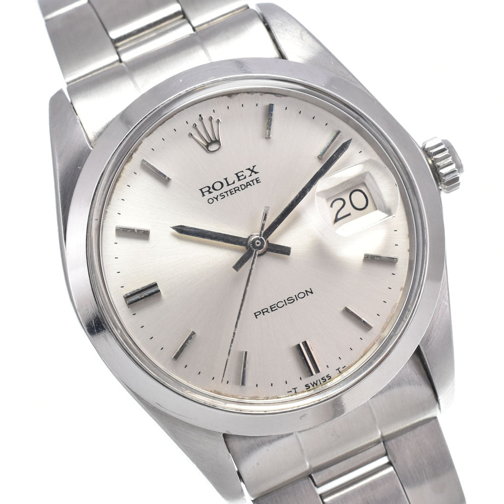 ROLEX Oyster Date Precision 6694 vintage Cal.1225 Silver Dial Hand Winding Men's
 Watch J#147409