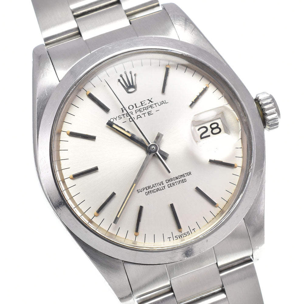 ROLEX Oyster perpetual date 1500 vintage Cal.1570 Silver Dial Automatic Men's
 Watch L#147412