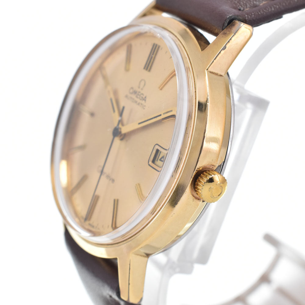 OMEGA Geneva 166.0163 vintage Date Cal.1012 gold Dial Automatic Men's
 Watch L#147413