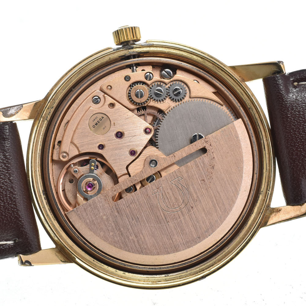 OMEGA Geneva 166.0163 vintage Date Cal.1012 gold Dial Automatic Men's
 Watch L#147413