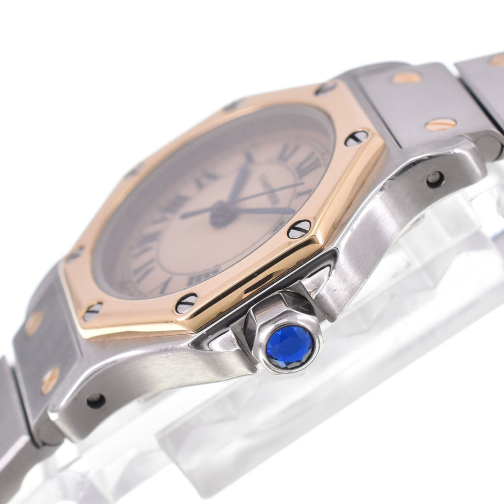 with paper CARTIER Santos Octagon SM W2001683 Ivory Dial Quartz Ladies
 Watch G#147421