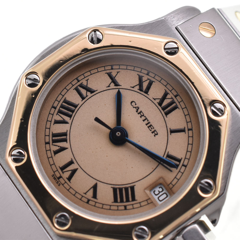 with paper CARTIER Santos Octagon SM W2001683 Ivory Dial Quartz Ladies
 Watch G#147421