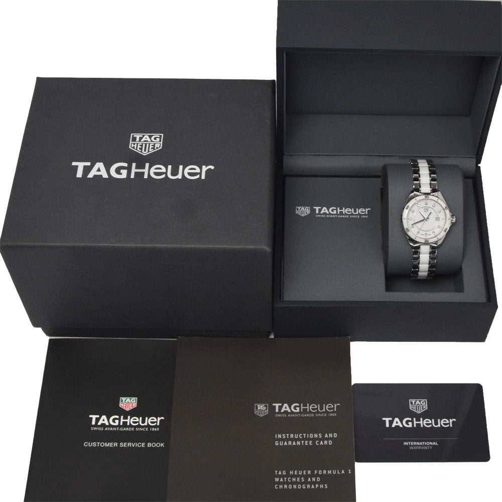 with paper TAG HEUER Formula 1 WBJ141AD.BA0974 11P diamond white Dial Quartz Ladies
 Watch I#147423